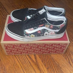 Floral Vans Women’s size 9.5